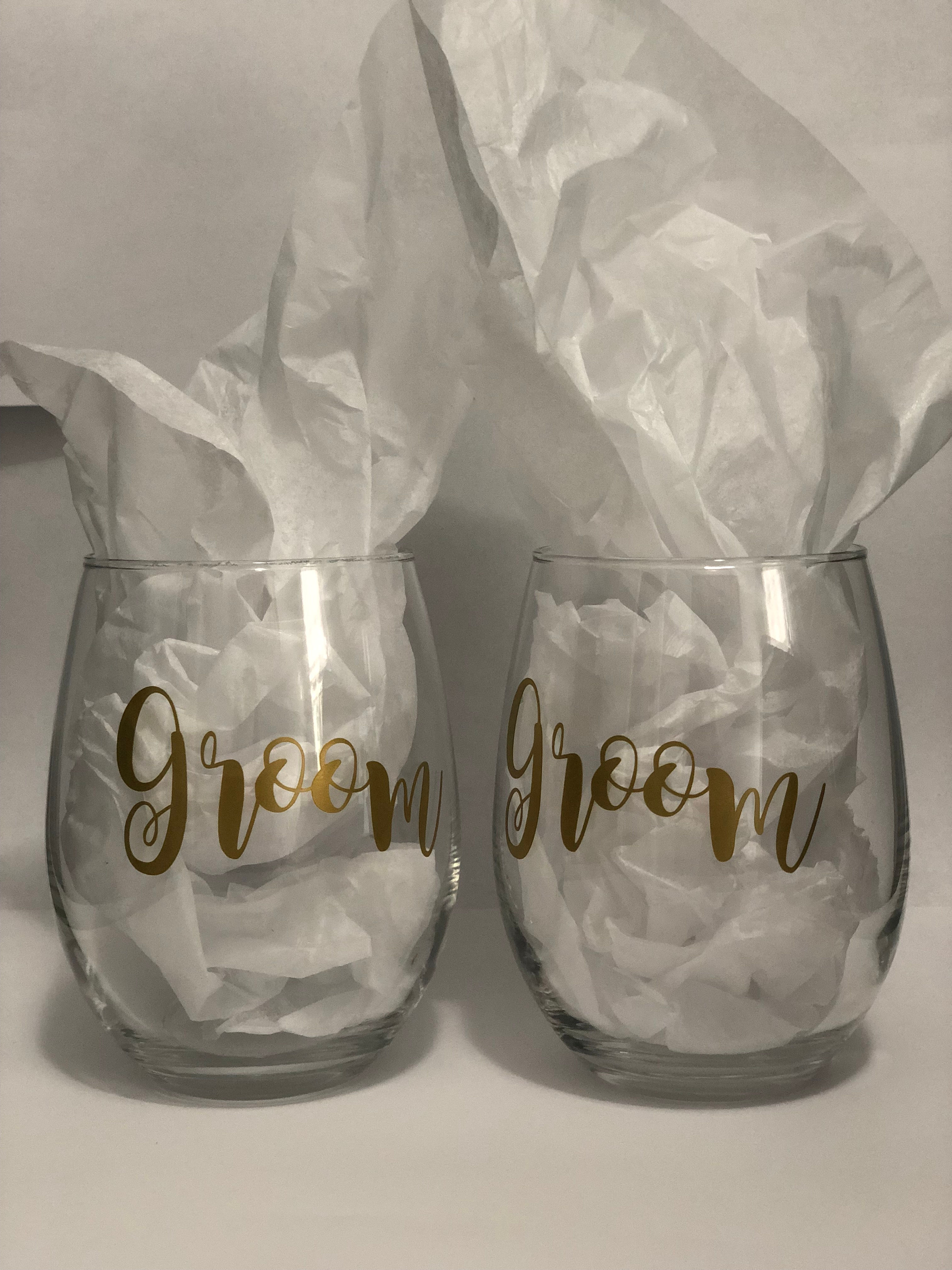 Groom Wine Glasses (Set of 2)