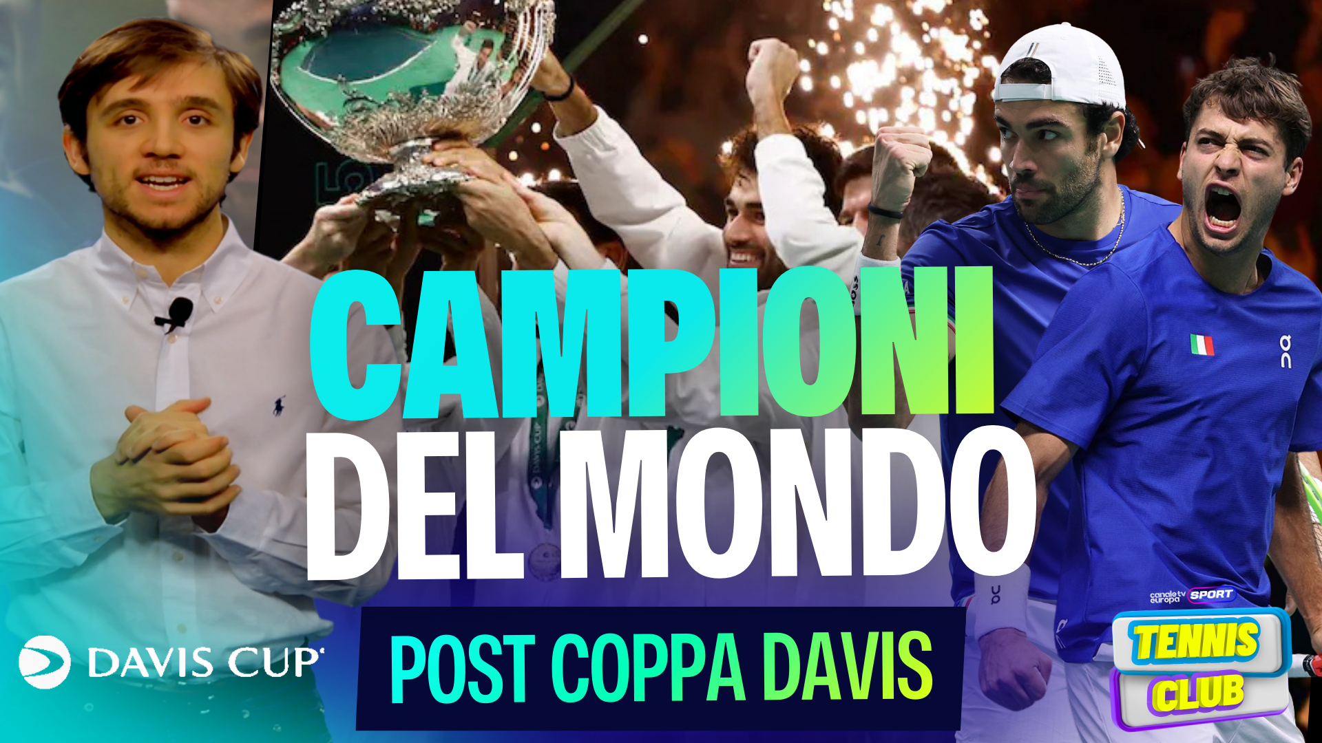 L'Italia È LA PIÙ GRANDE: Terza Coppa Davis di fila!