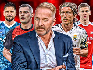 Igli Tare in conferenza stampa a Casa Milan: Rappresenta il direttore sportivo Igli Tare che parla ai giornalisti, simbolo della nuova era di mercato del Milan. Maglia Milan con nomi di calciatori (generica, esempio Reijnders o Theo Hernandez): Illustra i giocatori in uscita, chiarendo il concetto di "rifondazione" della rosa. Max Allegri in panchina o durante un allenamento: Simboleggia il nuovo assetto tecnico e le esigenze del tecnico per la prossima stagione. Pallone da calcio su un campo da gioco / Stadio San Siro: Immagine generica che contestualizza l'articolo nel mondo del calcio e del Milan. Simbolo del Milan (Diavolo): Rappresenta l'identità del club che sta per "cambiare volto". Terzini in azione (generici, come Theo Hernandez, Zinchenko, Udogie): Visualizza i ruoli chiave da rinforzare sulle fasce. Centrocampisti in azione (generici, come Xhaka, Modric, Javi Guerra): Illustra la priorità del centrocampo e i profili ricercati. Attaccanti (generici, come Gimenez, Mitrovic): R
