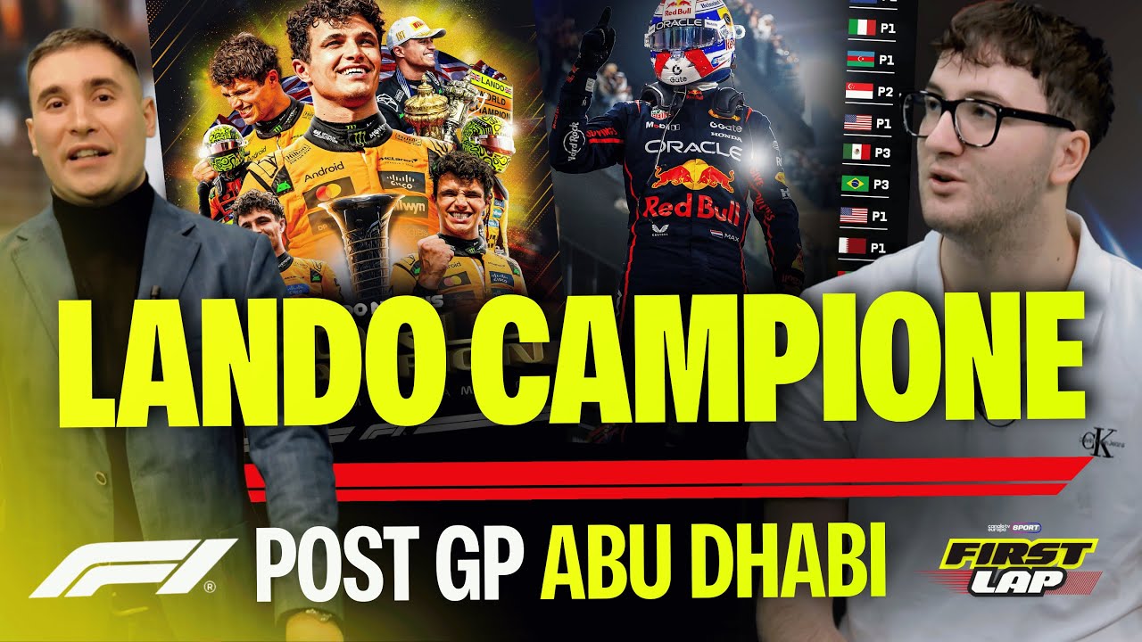 NORRIS CAMPIONE DEL MONDO!  Sconfitto Verstappen per 2 Punti | Post GP F1 Abu Dhabi