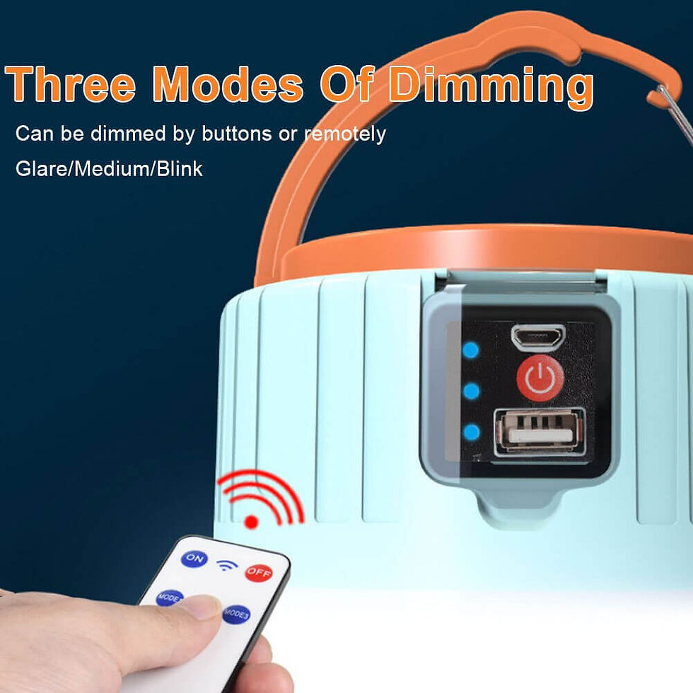 Miniatura: Lámpara de Led de carga solar para viajesy control remoto, luz de viaje control