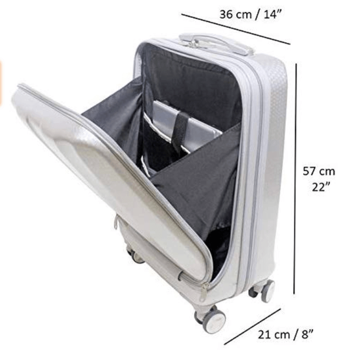 Miniatura: Maleta de cabina de superficie dura para viajar en avion Parairdevacaciones.com