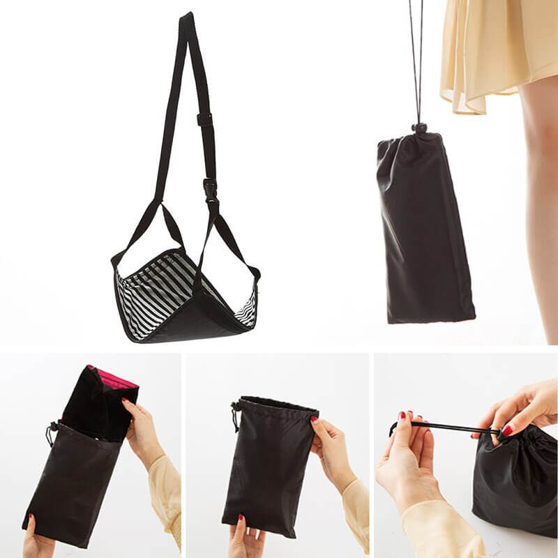 Miniatura: Reposapiés para viajes en avión, hamaca descansapies para viajar en avion