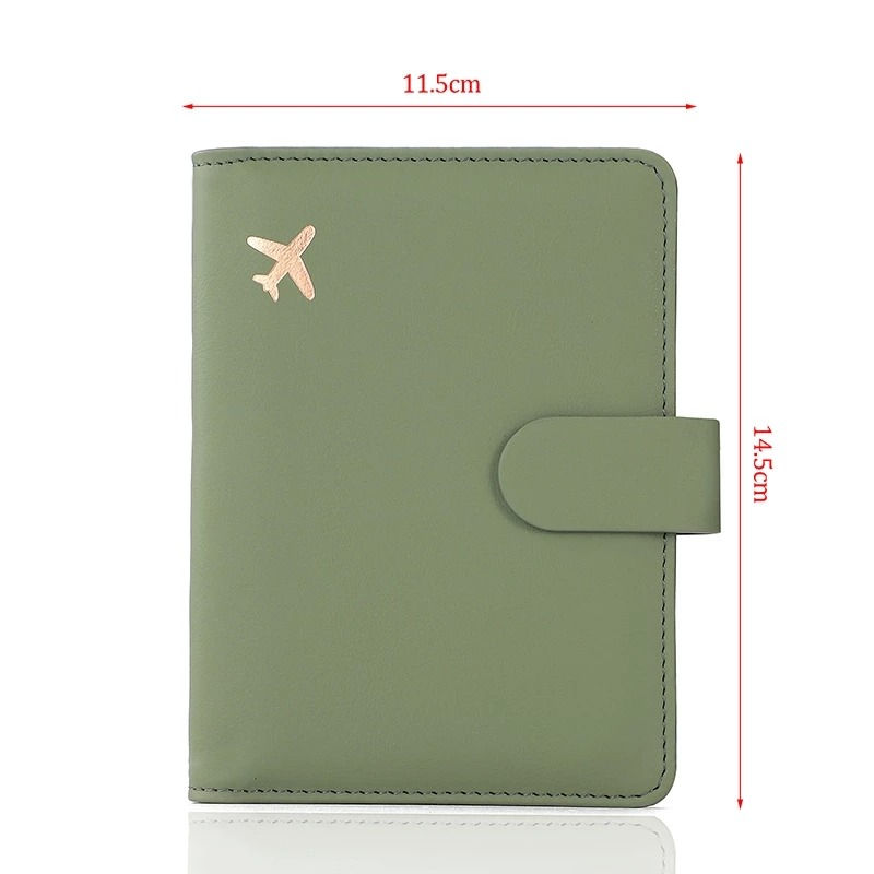 Thumbnail: Funda de pasaporte de cuero PU para hombre y mujer