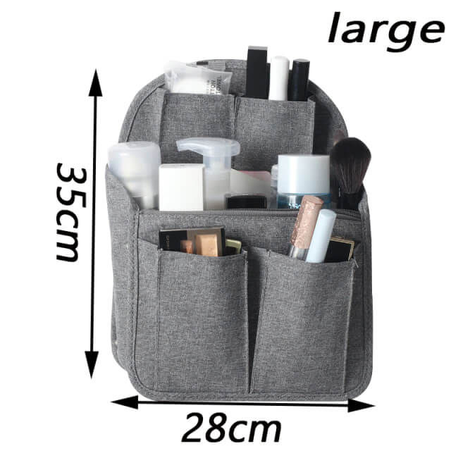 Miniatura: Organizador de mochila de viaje grande, bolsa de viaje con múltiples bolsillo