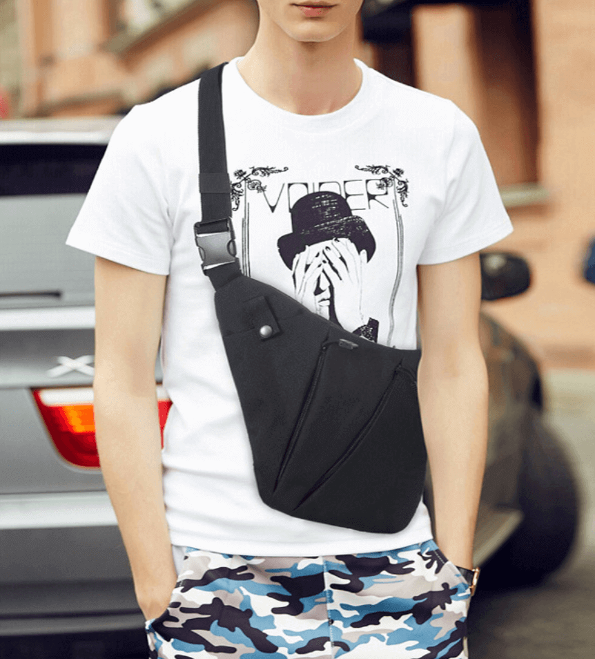 Thumbnail: Bolso de hombre multifunción anti robo para ir de viaje