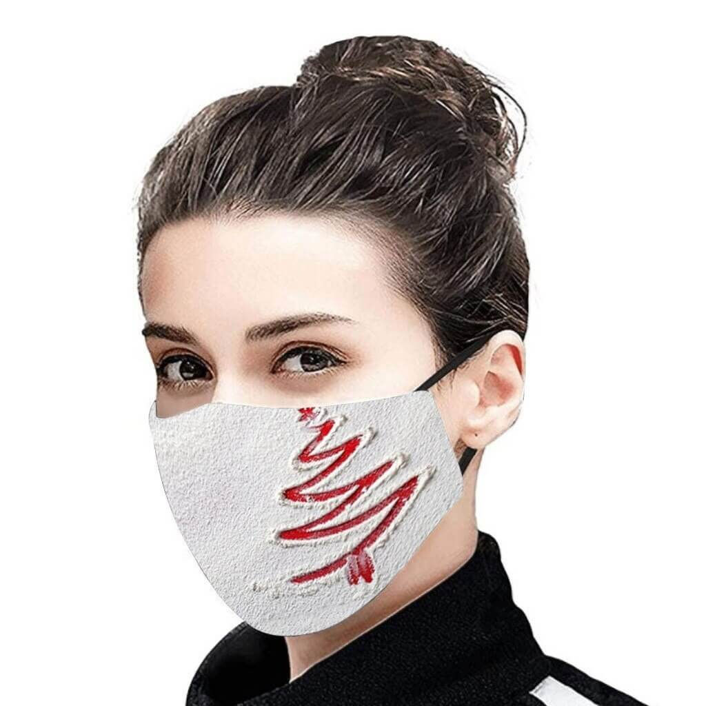 Mascarillas navideñas de tela adultos, mascarillas navideñas de tela para niños
