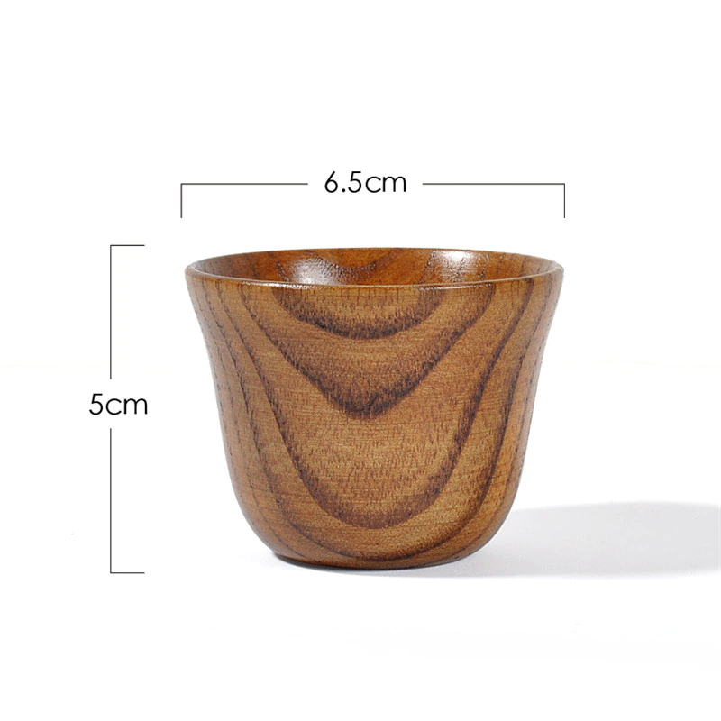 Miniatura: Vasos de madera para barriga grande hechos a mano, vasos de madera de abeto