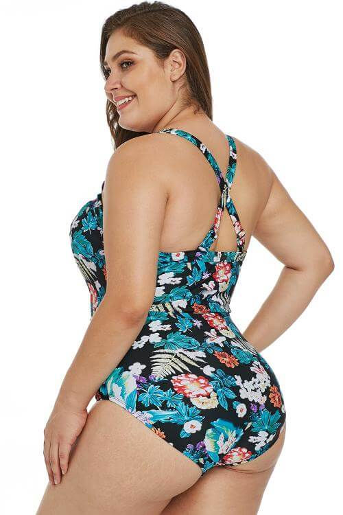 Thumbnail: Monokini-bañador-azul-floral-mujer-talla-grande-una-sola-pieza-parairdevacaciones