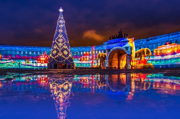 Navidad en San Petersburgo, Rusia