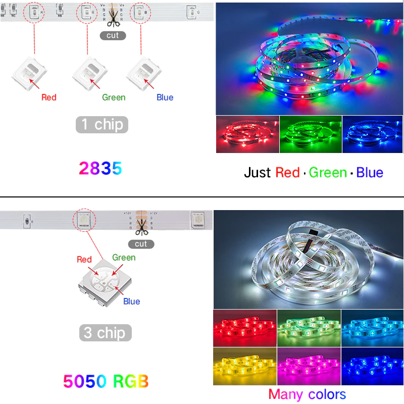 Thumbnail: 30M WIFI LED Strip Lights Bluetooth RGB Led light 5050 SMD