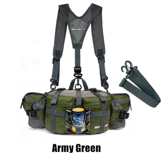 Miniaturbild: Bolso cintura estilo militar de viaje, multifuncional, multiuso, senderismo ciclismo Parairdevacaciones.com