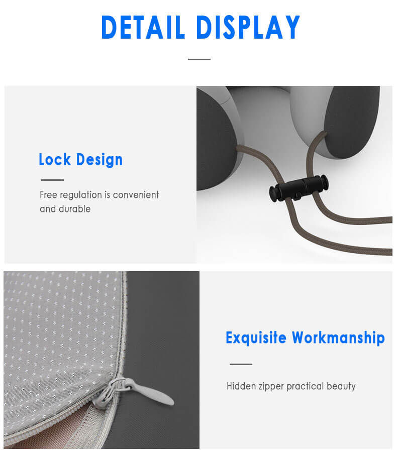 Miniatura: Almohada de viaje en avion con masajeador parairdevacaciones.com