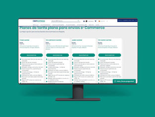 Tarifa plana  de envíos para mensajería ecommerce pago semestral