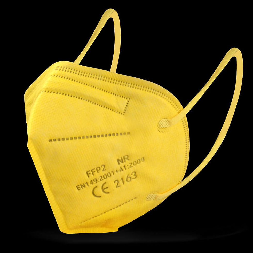 Miniatura: Mascarillas Ffp2 De Colores Homologadas, máscaras homologadas de color amarillo 