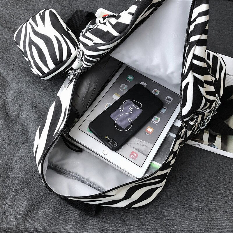 Miniature : Mochila de leopardo de viaje mujer, mochilas viajeras de leopardo de colores 