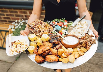 Menu served on sharing platters