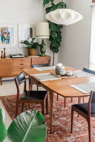 mid-century modern dining table