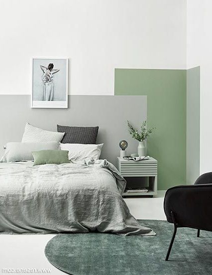 green bedroom
