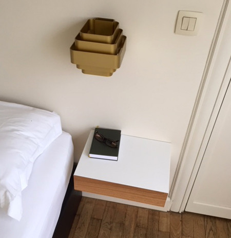 floating nightstand, floating drawer, oak drawer, bedroom furniture, minimalist