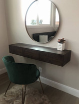 Floating makeup vanity top