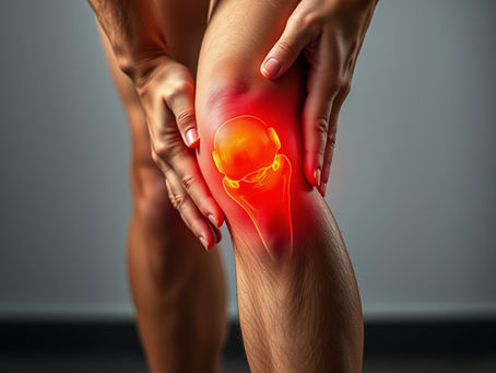 Soft tissue therapist treating knee injury during rehabilitation session in Birmingham