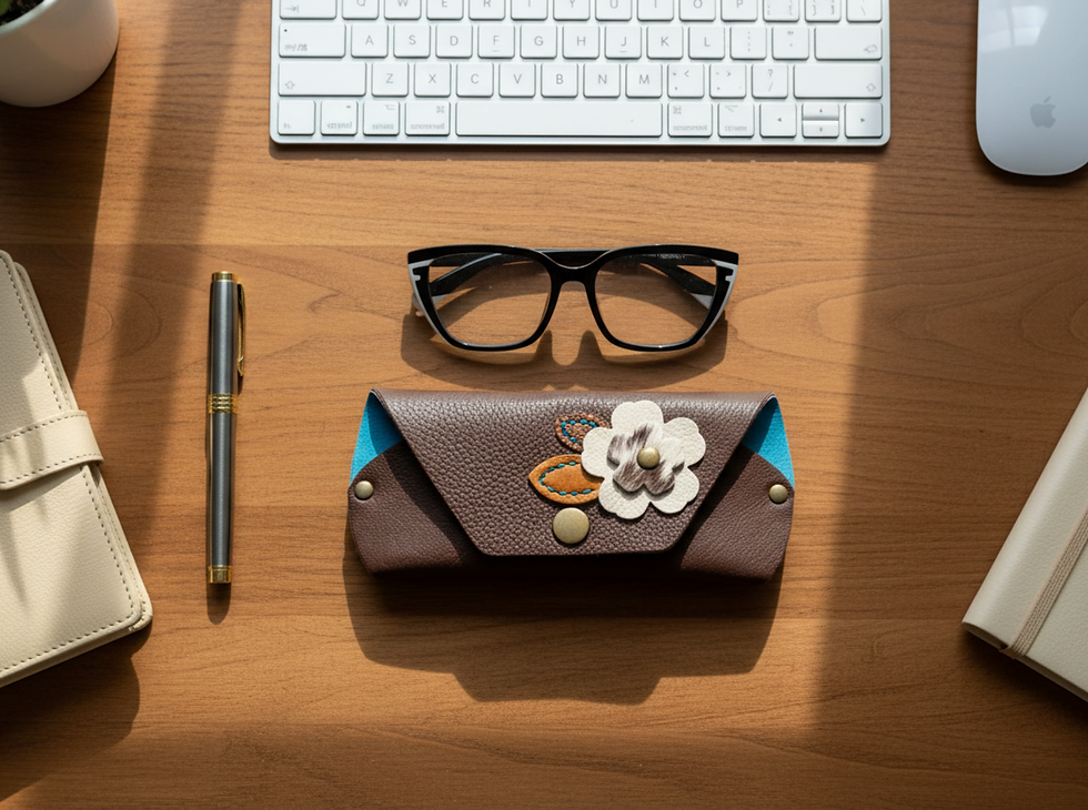 Thumbnail: Leather Reading Glass Pouch - F1
