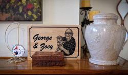 George & Zoey Memorial Wood Sign