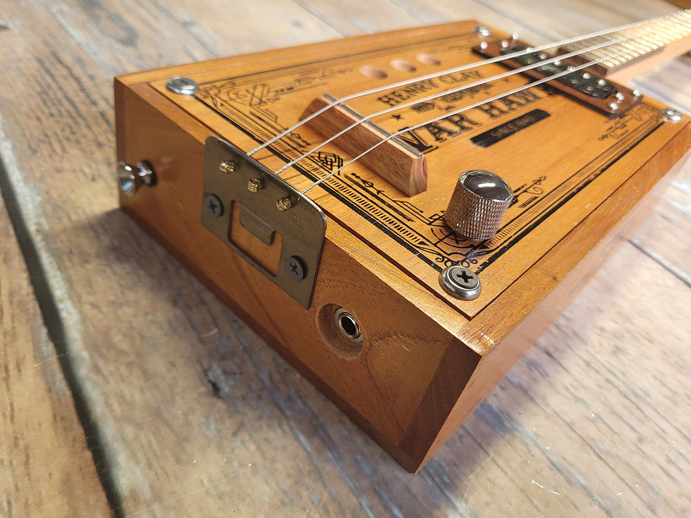Thumbnail: 3 String Electric Cigar Box Guitar        War Hawk