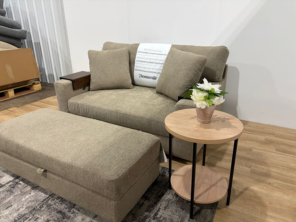 Thumbnail: Thomasville Gilroy Fabric Oversized Storage Chair and Storage Ottoman 