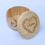 Thumbnail: Yarn Holder Bowl Engraved Personalized Lid, Wood, 5.5" Diameter 3.5" Height