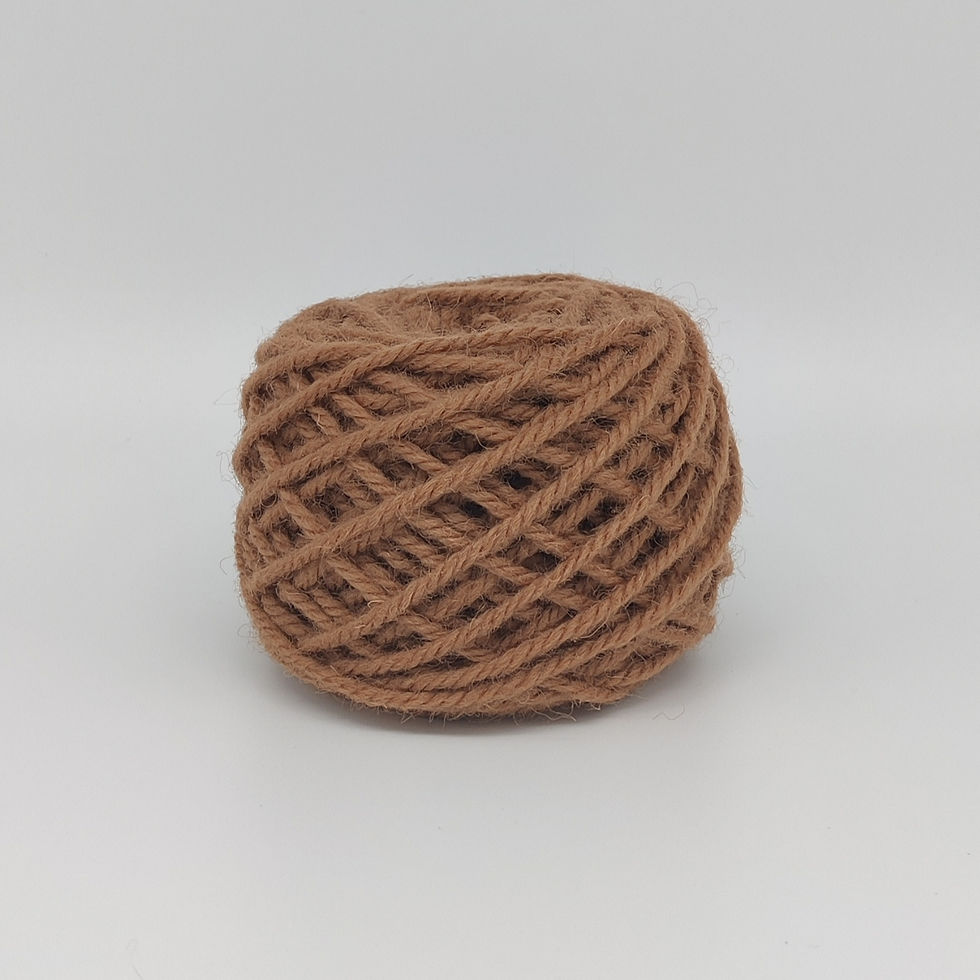 Wool 100% rug yarn terracotta