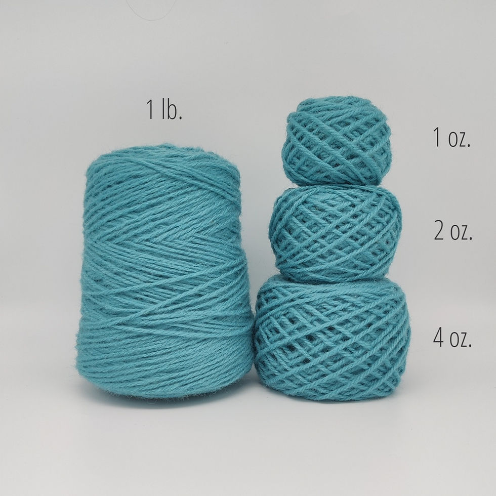 Wool 100% rug yarn Teal