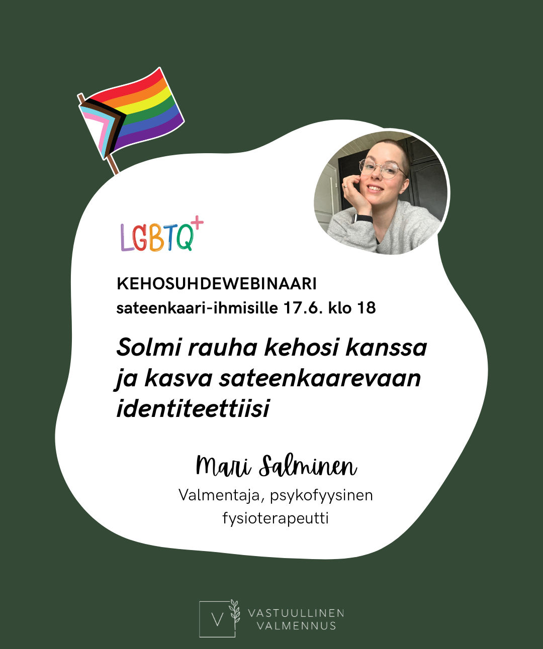 Solmi rauha kehosi kanssa ja kasva sateenkaarevaan identiteettiisi