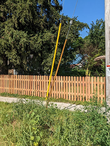 4' Cedar Dog Ear Picket Fence With 2" Gap, Madison, WI