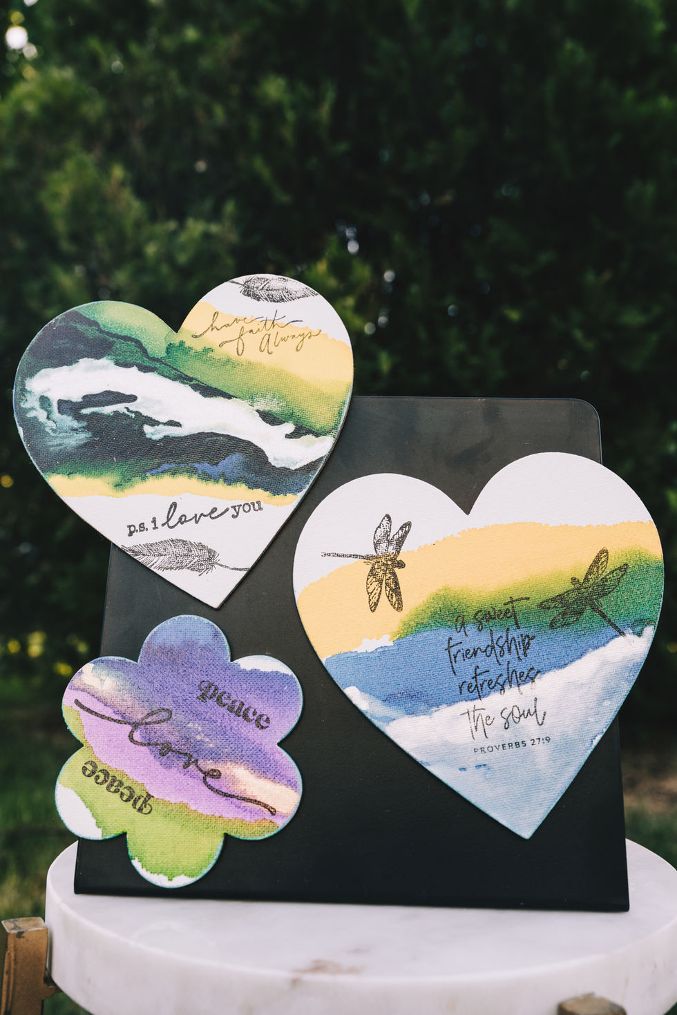 Hand Painted Various Shaped Greeting Magnets