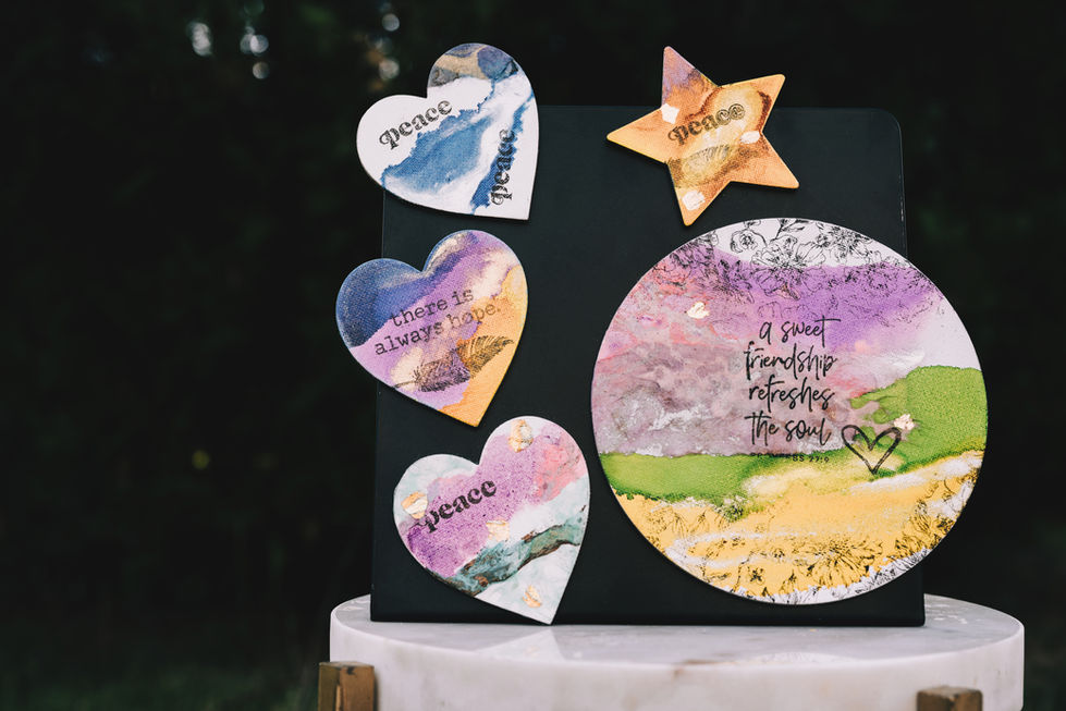 Hand Painted Various Shaped Greeting Magnets