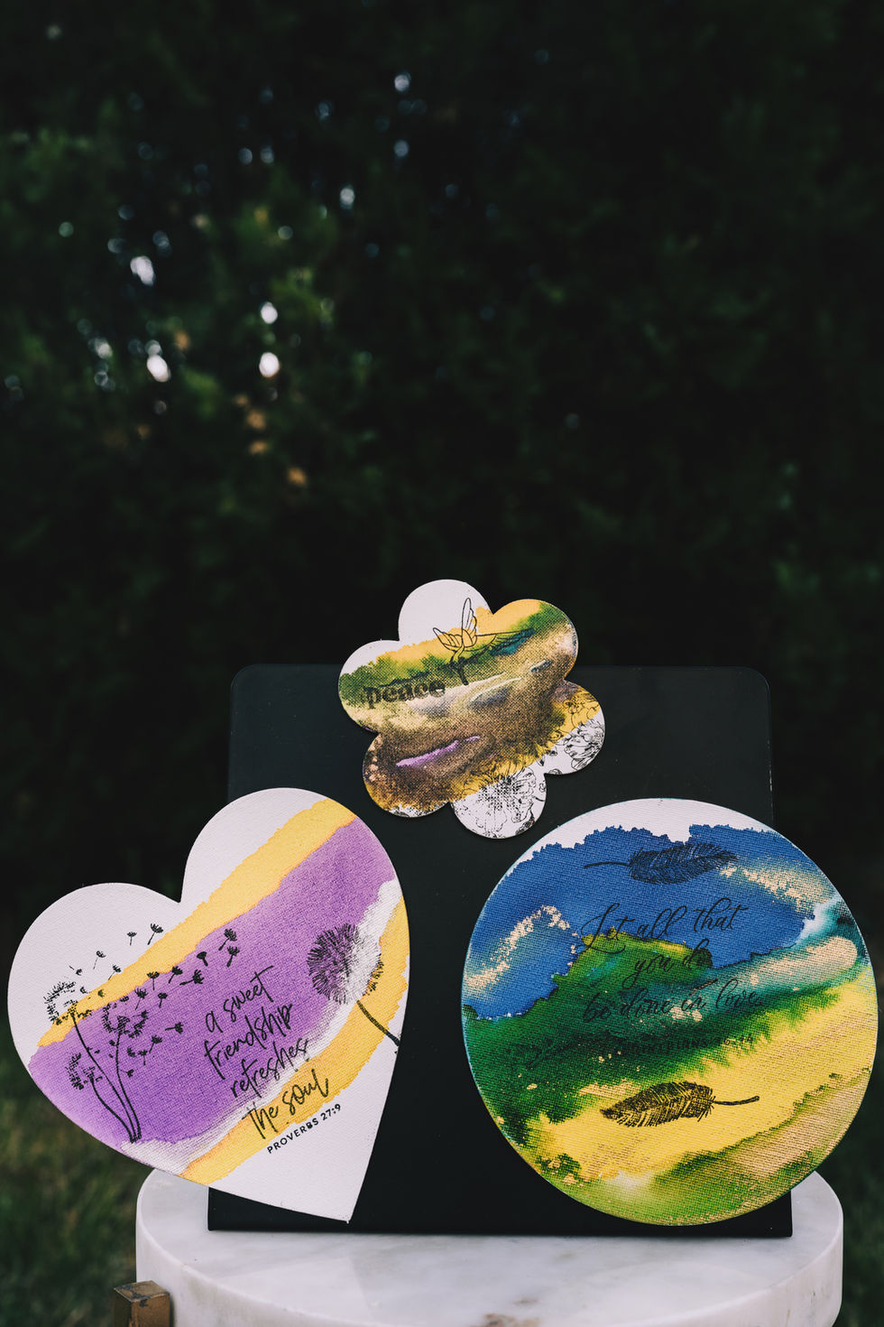 Hand Painted Various Shaped Greeting Magnets