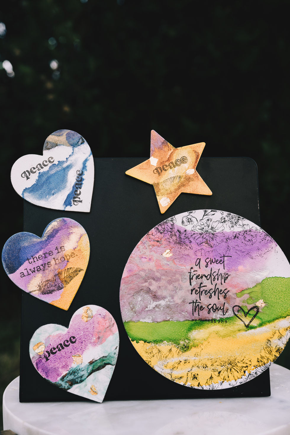 Hand Painted Various Shaped Greeting Magnets