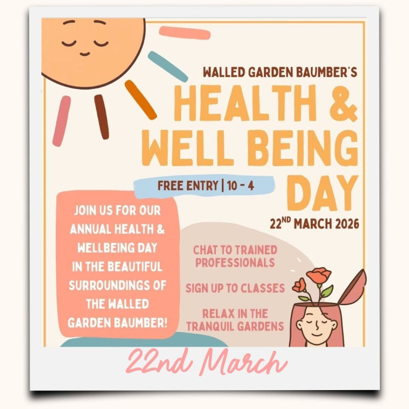 Annual Health & wellbeing day in the beautiful surroundings of Walled Garden Baumber