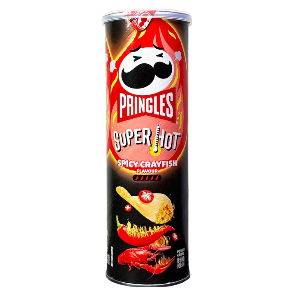 PRINGLES Spicy CrayFish – Patatine al gusto di gamberoni piccanti 110 g