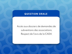 Accès aux dossiers de demandes de subventions des associations. Respect de l'avis de la CADA