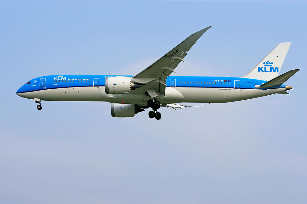 KLM. Could this airline fly between the two cities?