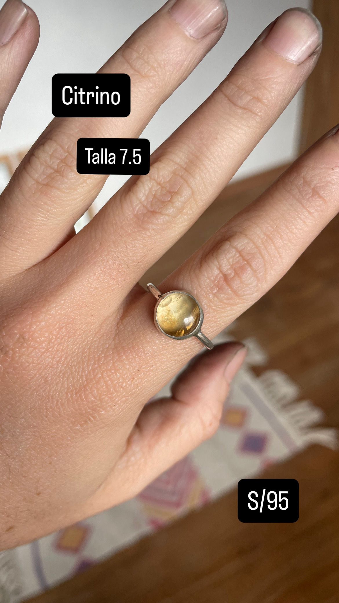Anillo citrino