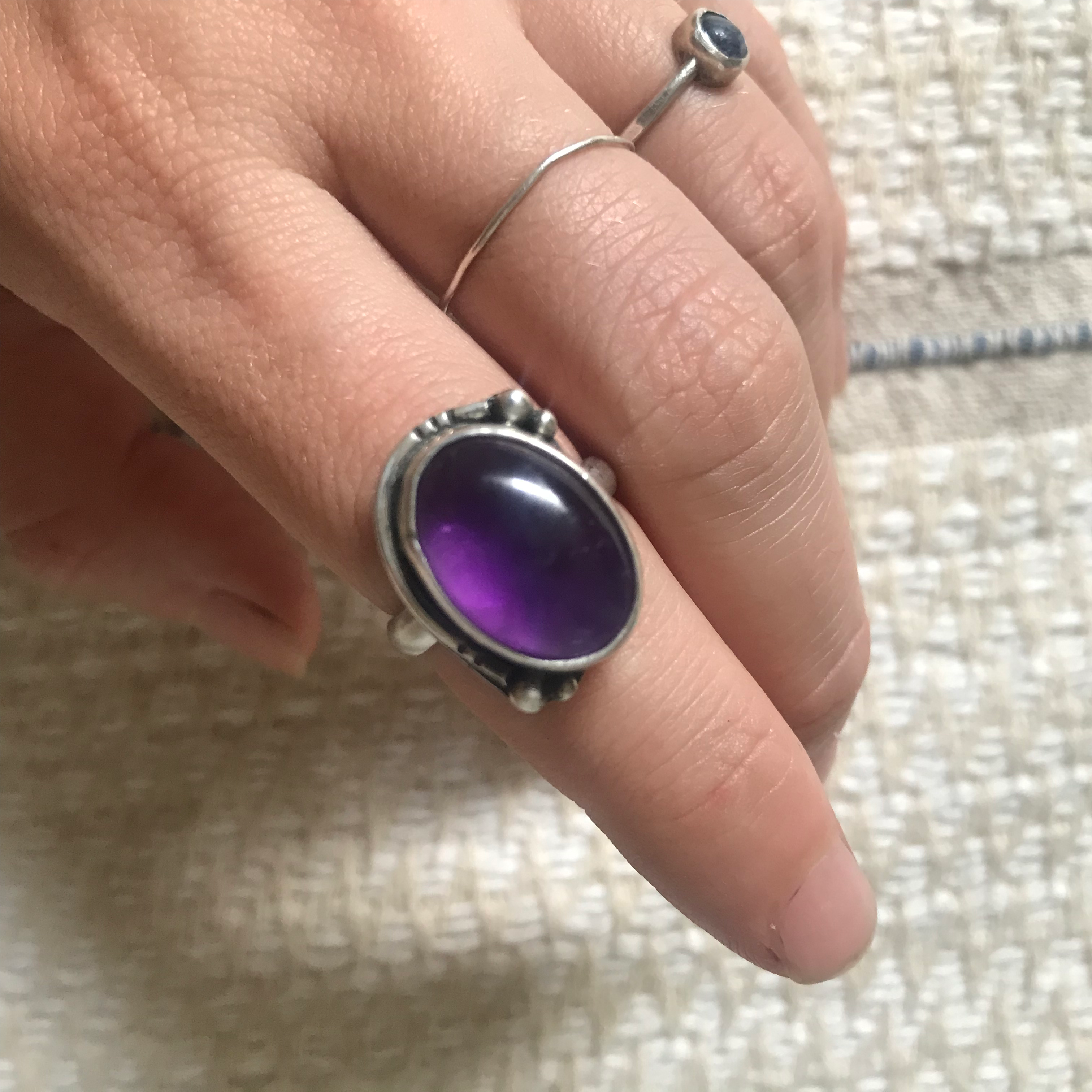 Anillo amatista 