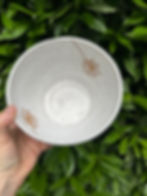 Dandelion White Bowl