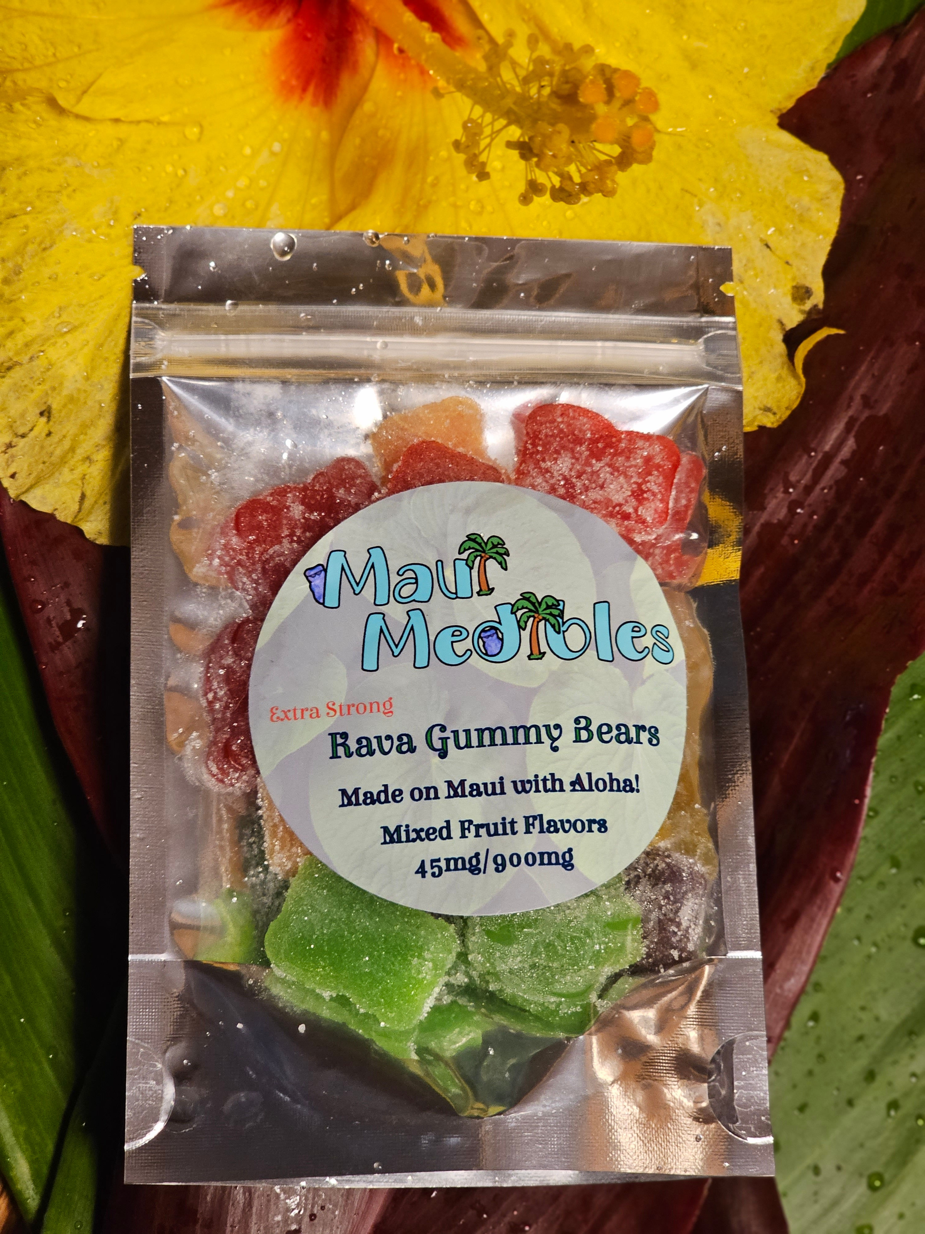 Extra Strength Mixed Fruit Kava Gummy Bears 45mg Ea 900mg Per Bag