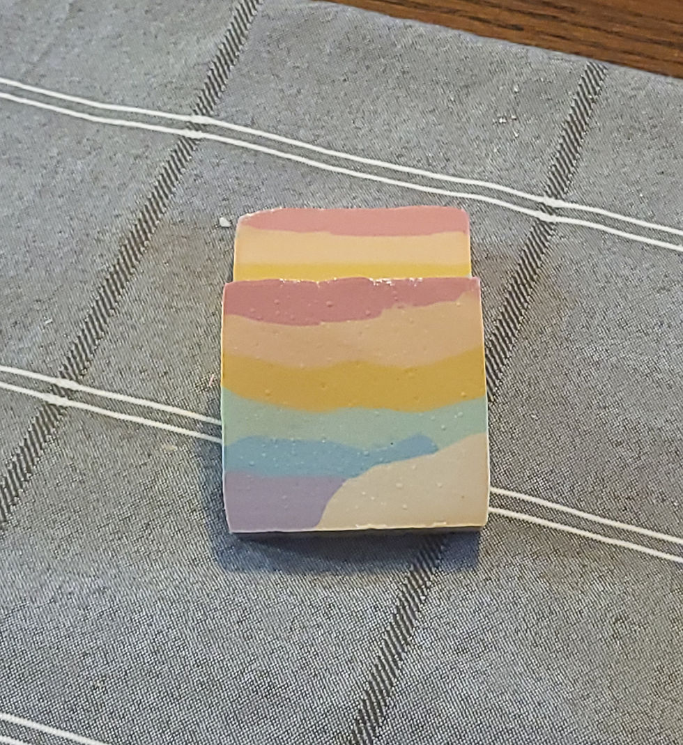 Thumbnail: ~bee lucky~ rustic rainbow soap