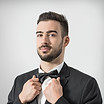 Hochzeit Musiker Schwarz Bowtie