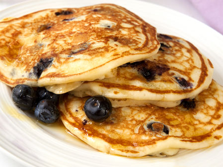 Blueberry pancakes